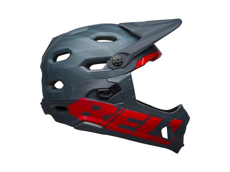 Přilba BELL Super DH Spherical (Mat Blue/Crimson)