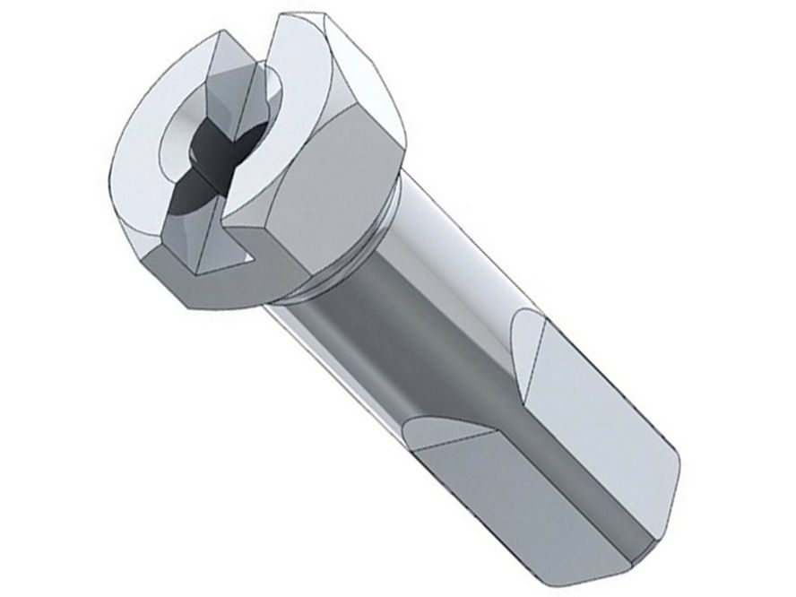 Nipl DT Swiss Hexagonal 2x12,5mm ProLock mosaz černá