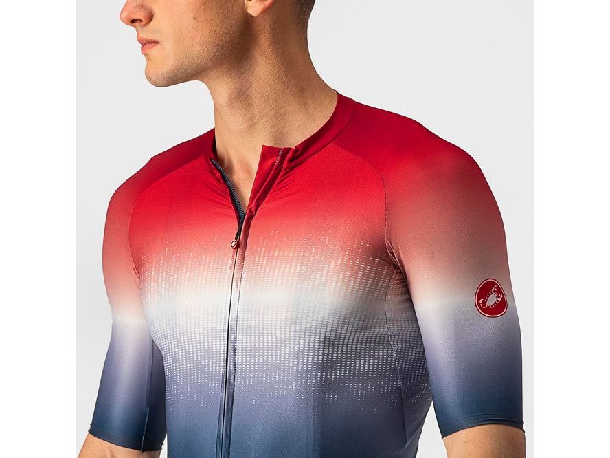 Dres Castelli Aero Race 6.0 (savile blue/pro red)