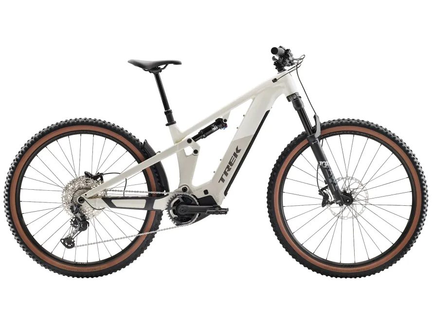 Trek Powerfly+ FS 6 Gen 4 (Era White/Buff Beige) Test bike