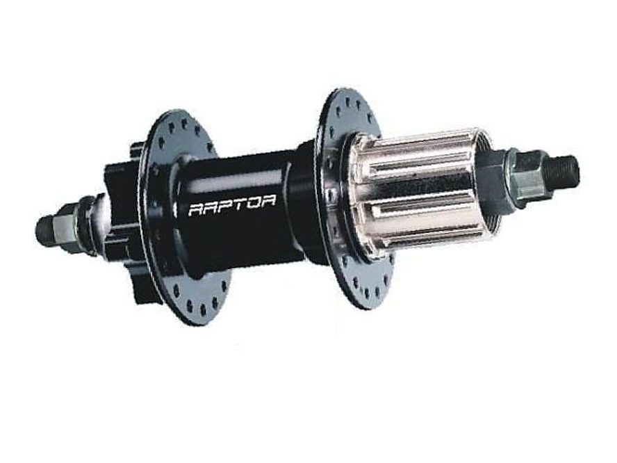 Náboj Raptor Bomber MTB-THRU AXLE, 32 děr černý 135/10mm