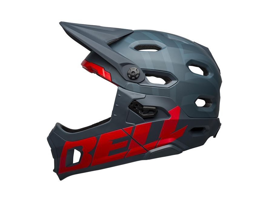 Přilba BELL Super DH Spherical (Mat Blue/Crimson)