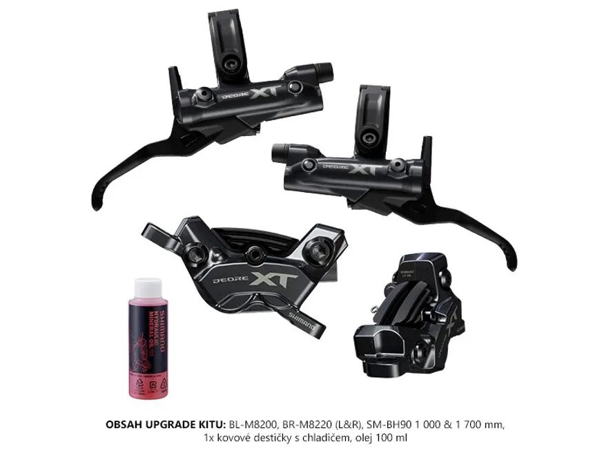 Brzdy Shimano XT BR-M8220/BL-M8200 kotoučová brzda přední+zadní upgrade set