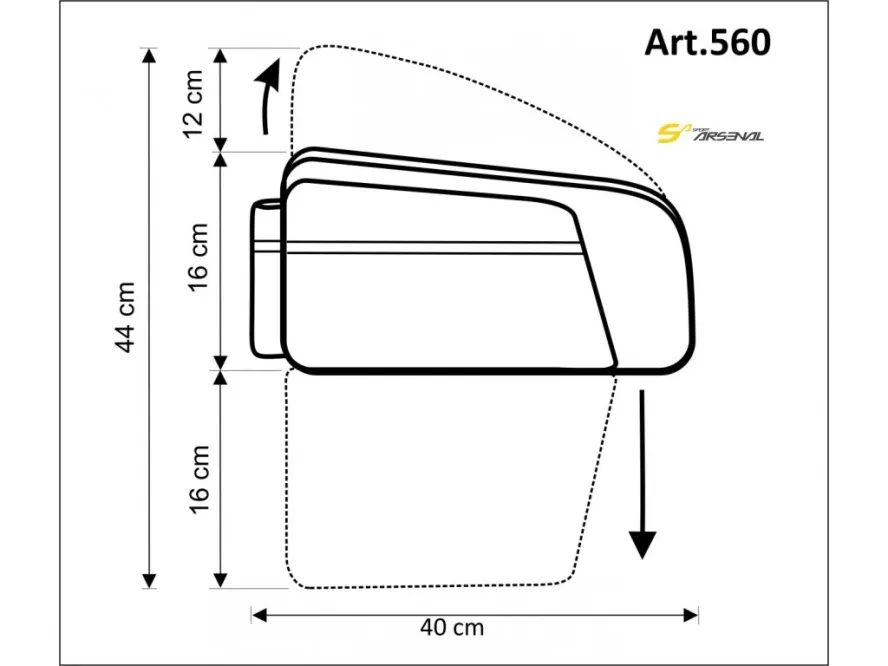 SET BRAŠNY A NOSIČE SPORT ARSENAL 560 S2