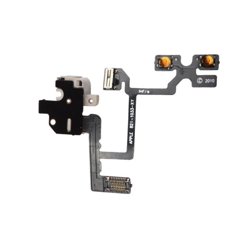 Apple iPhone 4 Audio jack flex ovládání hlasitosti volume bílý