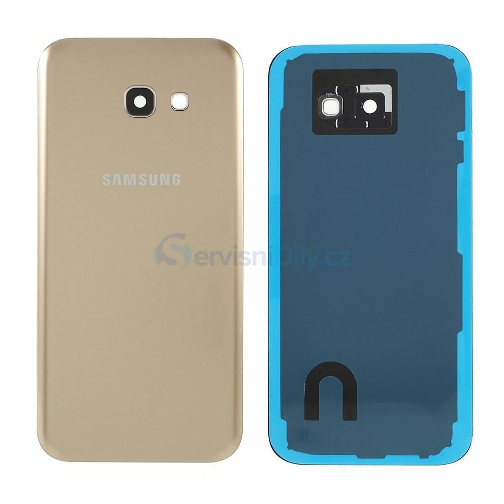 Samsung Galaxy A5 2017 zadní kryt baterie zlatý osázený včetně krytky  fotoaparátu A520F - A5 2017 (SM-A520F) - Galaxy A, Samsung, Servisné diely  - Váš dodavatel dílu pro smartphony