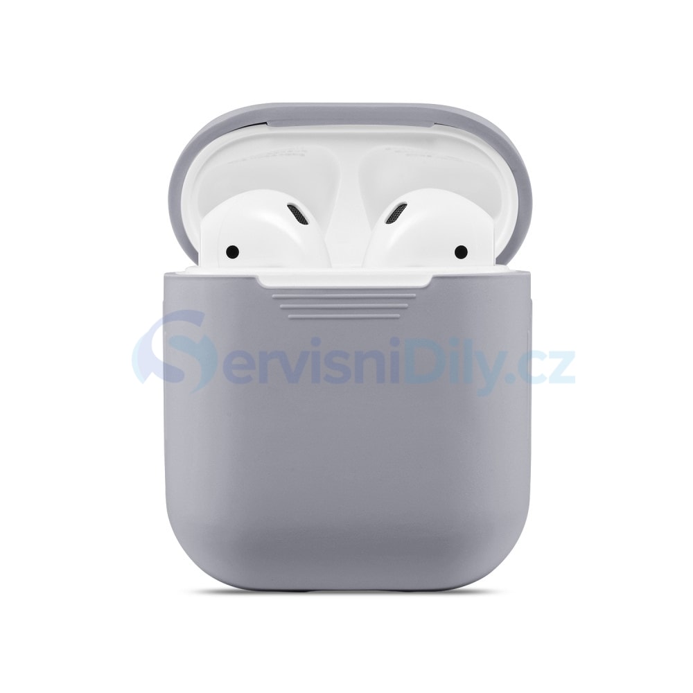 Apple Airpods ochranný kryt silikonový obal na bezdrátová sluchátka šedý -  AirPods - Apple, Cases, Accessories - Váš dodavatel dílu pro smartphony