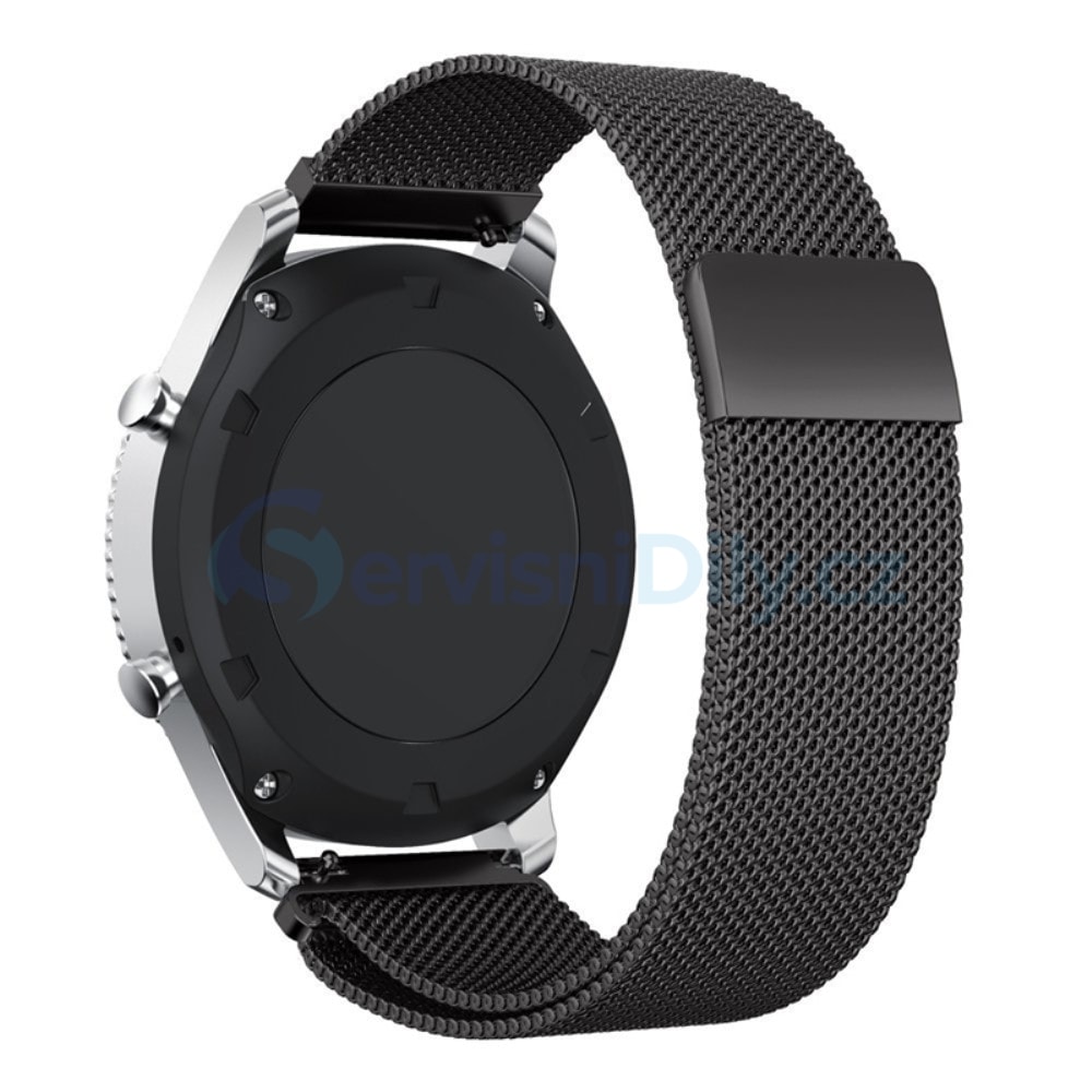 Samsung Gear S3 Frontier řemínek pásek milánský tah černý kovový - Samsung  Gear S3 - Smart Watch Straps, Accessories - Váš dodavatel dílu pro  smartphony