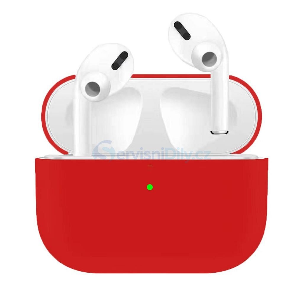 Apple Airpods Pro ochranný kryt silikonový obal na bezdrátová sluchátka  červený - AirPods - Apple, Cases, Accessories - Spare parts for everyone