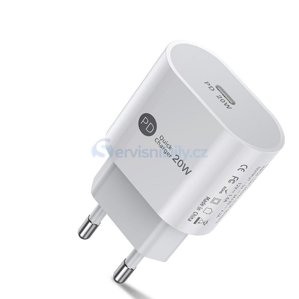 USLION USB-C nabíječka 20W PD Quick Charging adaptér - USB Typ C - Chargers,  cables, Accessories - Váš dodavatel dílu pro smartphony