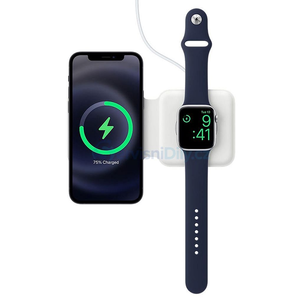 Bezdrátová nabíječka 2v1 Qi Magsafe pro iPhone 12 & Apple Watch USB-C -  Chargers, cables - Accessories - Váš dodavatel dílu pro smartphony