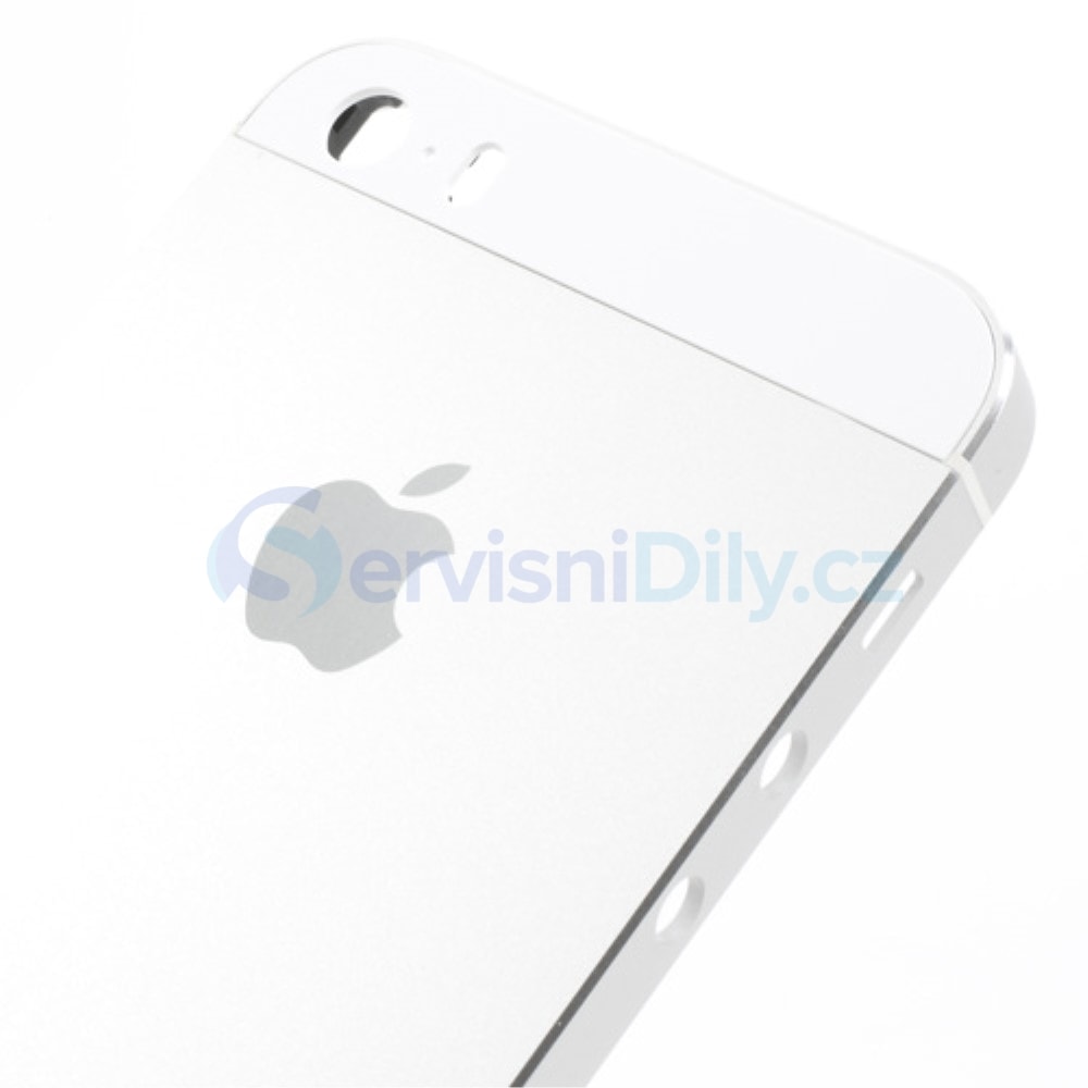 Apple iPhone 5S zadný kryt batérie biely strieborný - iPhone 5S - iPhone,  Apple, Servisné diely - Váš dodavatel dílu pro smartphony