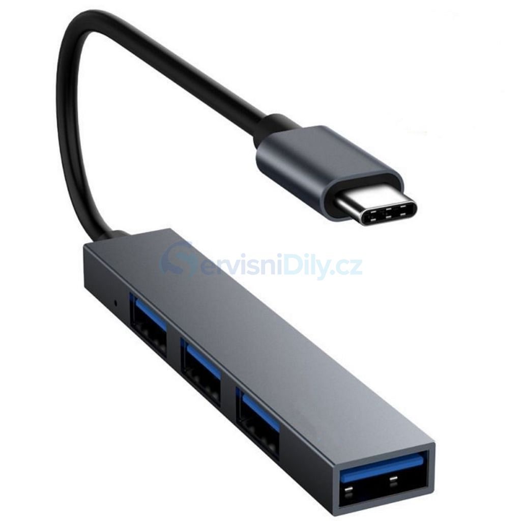USB-C Hub USB 2.0 port 4x rozbočovač - USB Huby - Príslušenstvo - Váš  dodavatel dílu pro smartphony