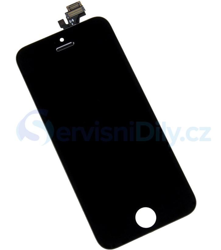 Apple iPhone 5 LCD displej černý dotykové sklo komplet - iPhone 5 - iPhone,  Apple, Servisní díly - Váš dodavatel dílu pro smartphony