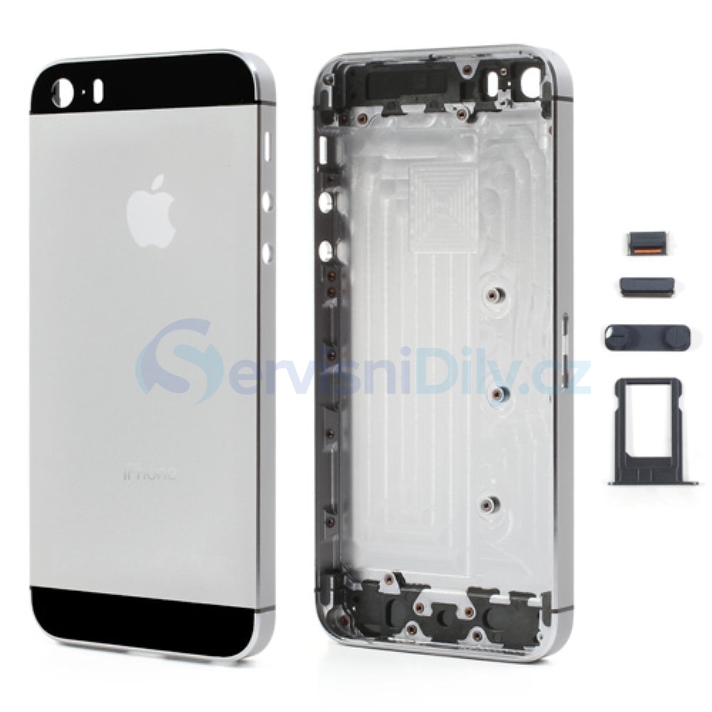 Apple iPhone 5S battery Housing cover frame space grey - iPhone 5S - iPhone,  Apple, Spare parts - Váš dodavatel dílu pro smartphony