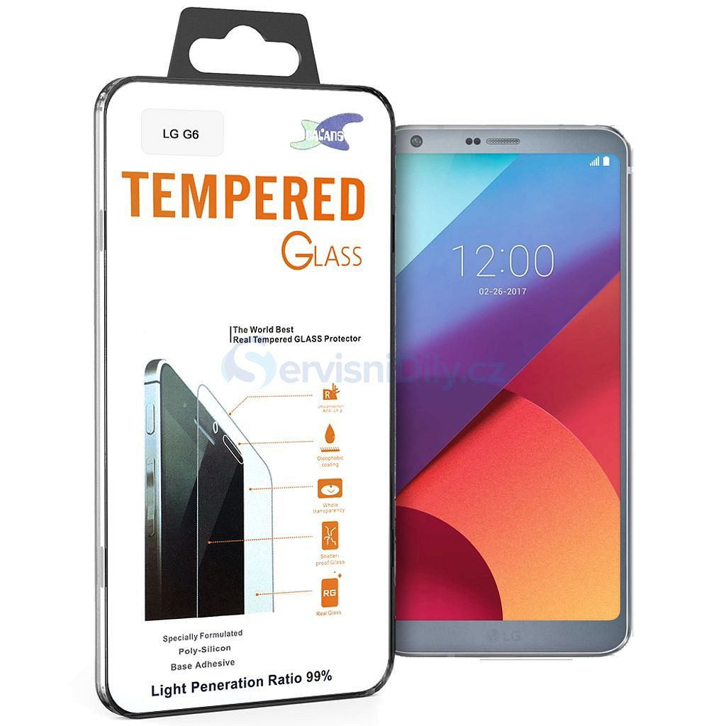 LG G6 Ochranné tvrzené sklo na displej 2,5D 0,3mm - Tempered Glass -  Accessories - Spare parts for everyone