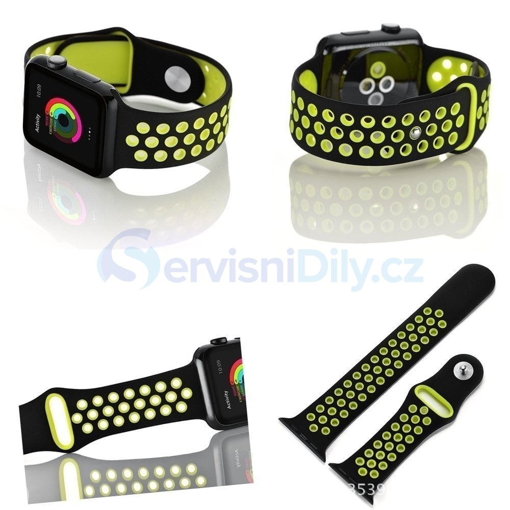Apple Watch 42mm 44MM silikonový řemínek sportovní Nike Sport žlutý - Apple  Watch - Smart Watch Straps, Accessories - Spare parts for everyone