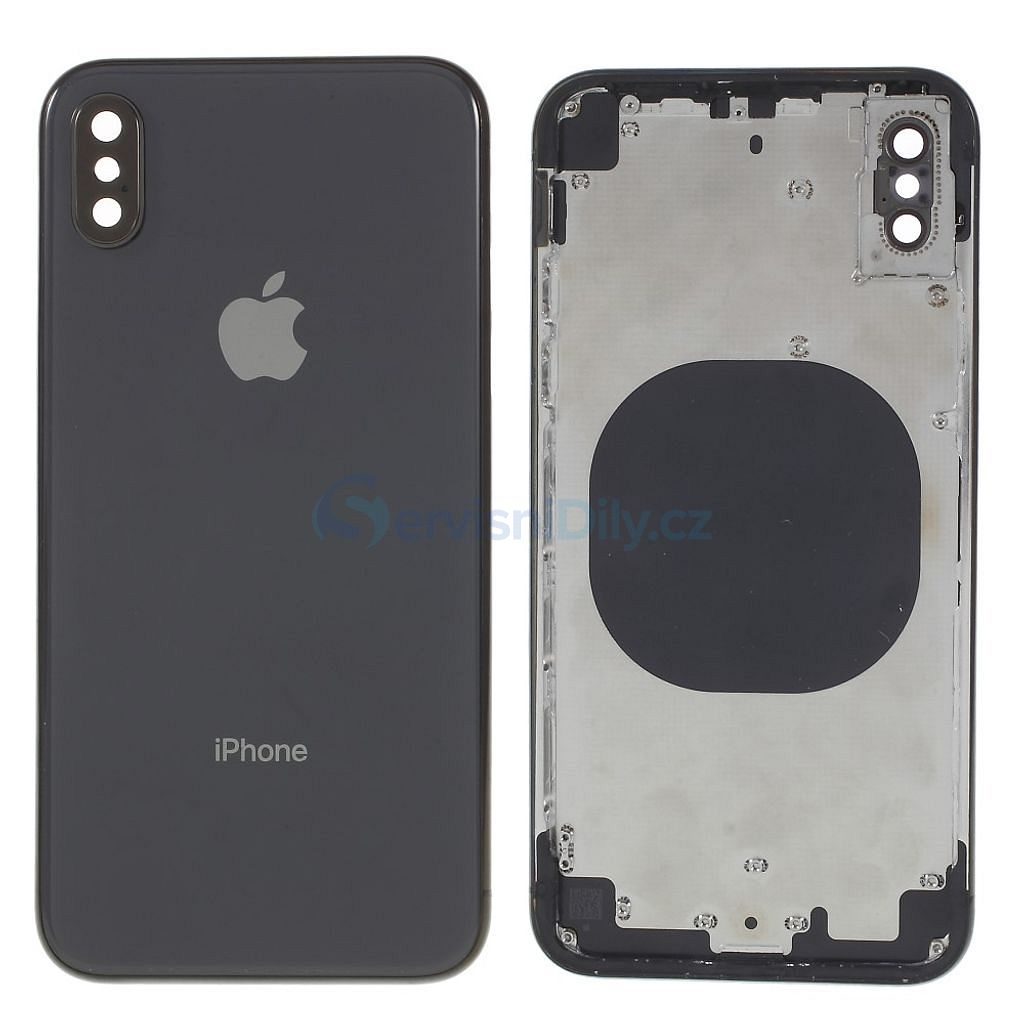 Apple iPhone X battery Housing cover frame Space Grey - iPhone X - iPhone,  Apple, Spare parts - Váš dodavatel dílu pro smartphony