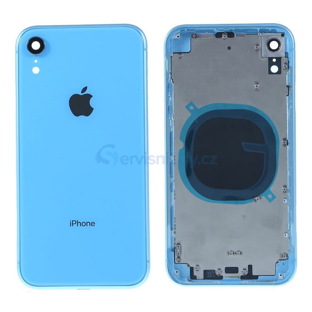 Apple iPhone XR battery Housing cover frame Blue - iPhone XR - iPhone,  Apple, Spare parts - Spare parts for everyone