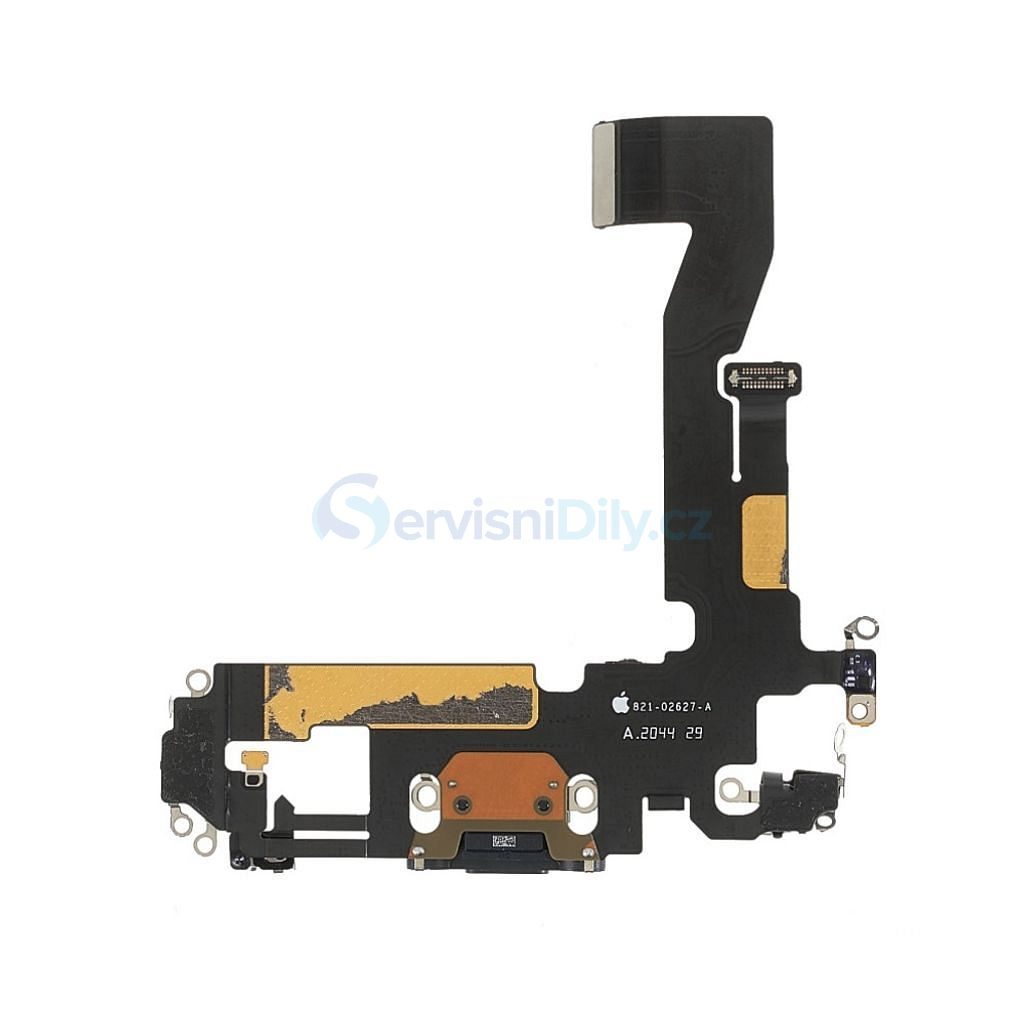 Nabíjecí konektor port nabíjení iPhone 12 černý OEM flex - iPhone 12 ...