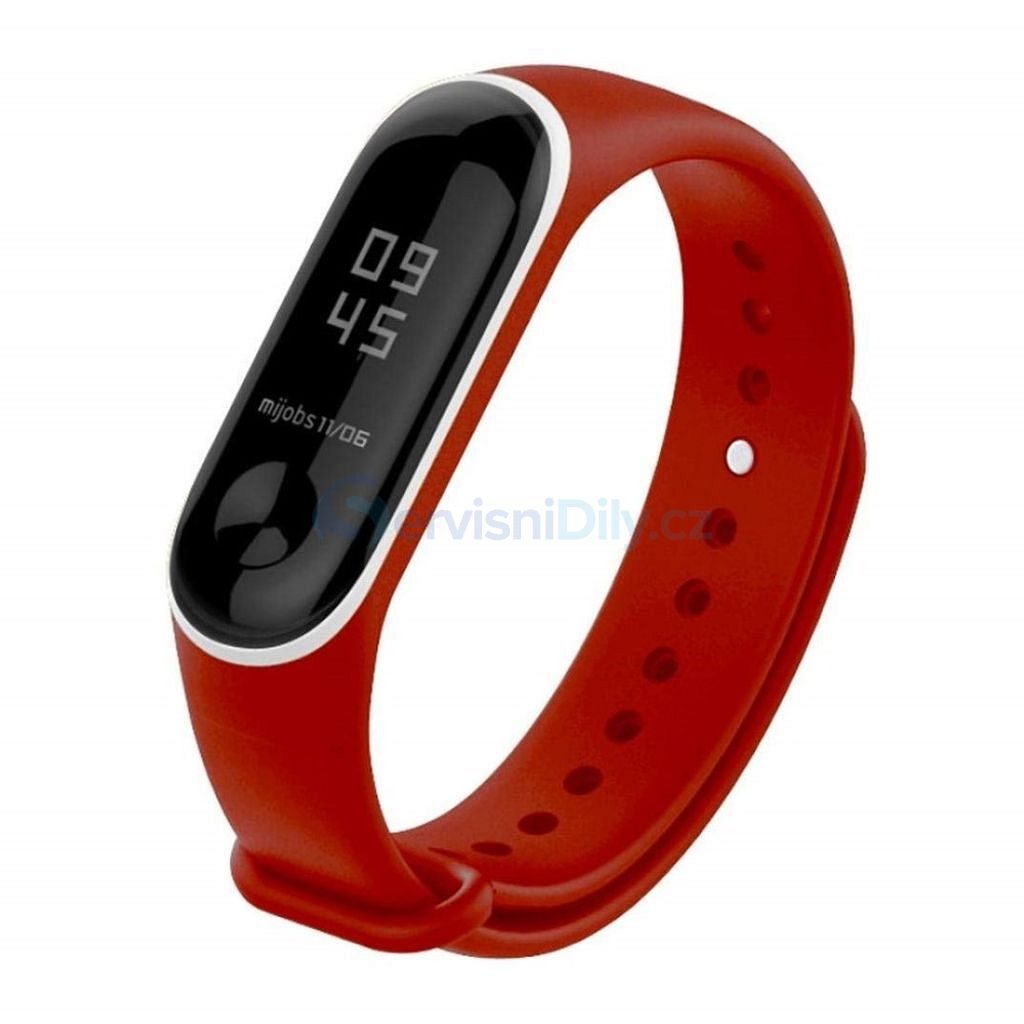Xiaomi Mi Band 3 / 4 pásek na ruku řemínek silikon červenobílý - Xiaomi Mi  Band - Řemínky pro Smart Watch, Příslušenství - Váš dodavatel dílu pro  smartphony