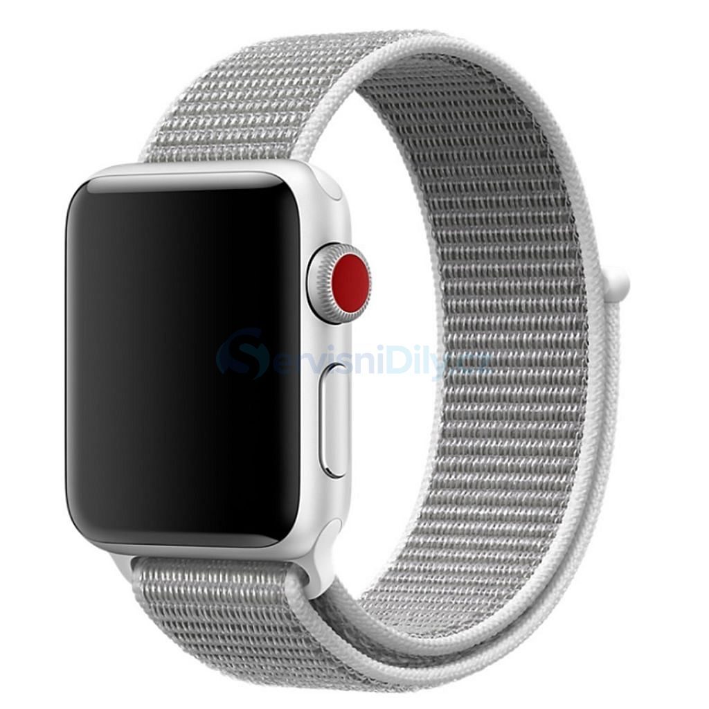 Apple Watch 42mm 44MM tkaný nylonový provlékací sportovní řemínek bílý - Apple  Watch - Smart Watch Straps, Accessories - Spare parts for everyone