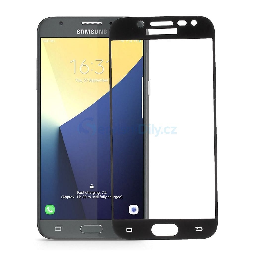 Samsung Galaxy J5 2017 Ochranné tvrzené sklo černé J530F - Samsung -  Ochranná skla, Příslušenství - Váš dodavatel dílu pro smartphony