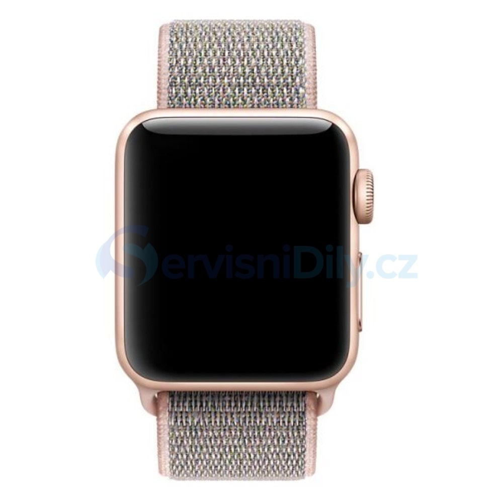 Apple Watch 42mm 44MM tkaný nylonový provlékací sportovní řemínek rose gold  - Apple Watch - Smart Watch Straps, Accessories - Váš dodavatel dílu pro  smartphony
