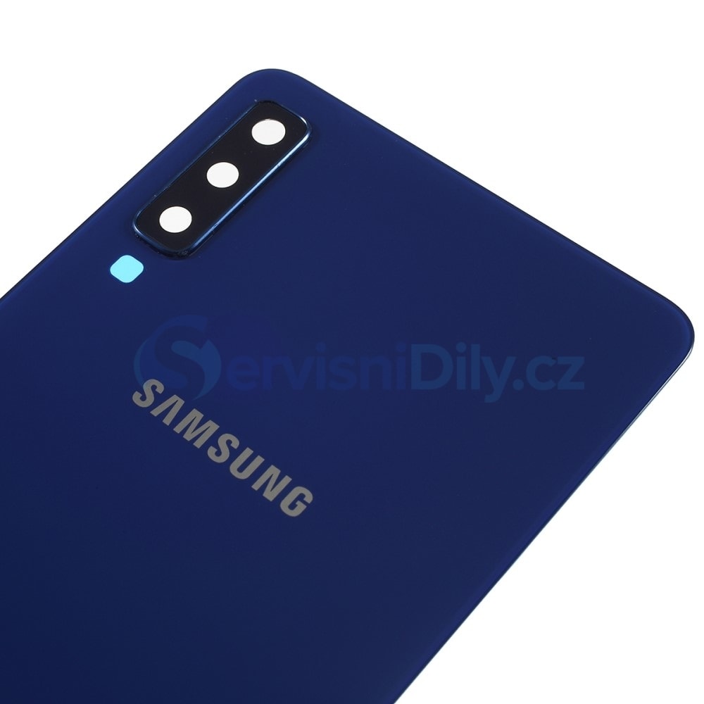 Samsung Galaxy A7 2018 zadní kryt baterie modrý osázený včetně krytky  fotoaparátu A750 - A7 2018 (SM-A750) - Galaxy A, Samsung, Spare parts - Váš  dodavatel dílu pro smartphony
