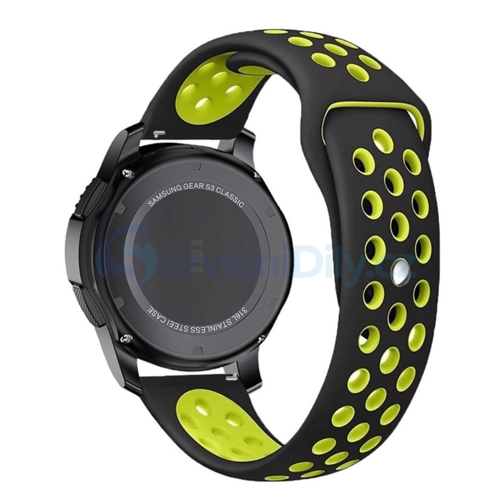 Samsung Gear S3 Frontier řemínek pásek sportovní Nike černo zelený -  Samsung Gear S3 - Řemínky pro Smart Watch, Příslušenství - Váš dodavatel  dílu pro smartphony