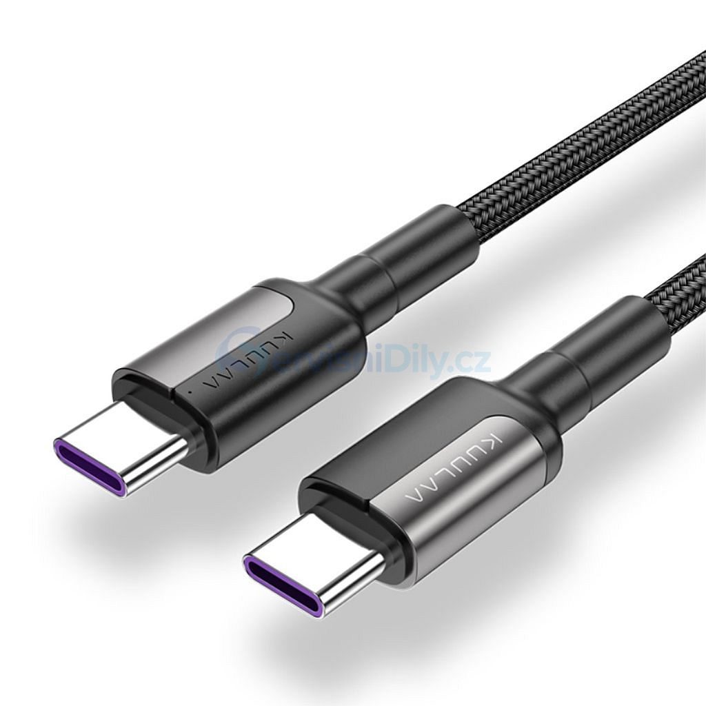 Nylonový pletený kabel 1M USB-C na USBC až 60W KUULAA - Chargers, cables -  Accessories - Spare parts for everyone