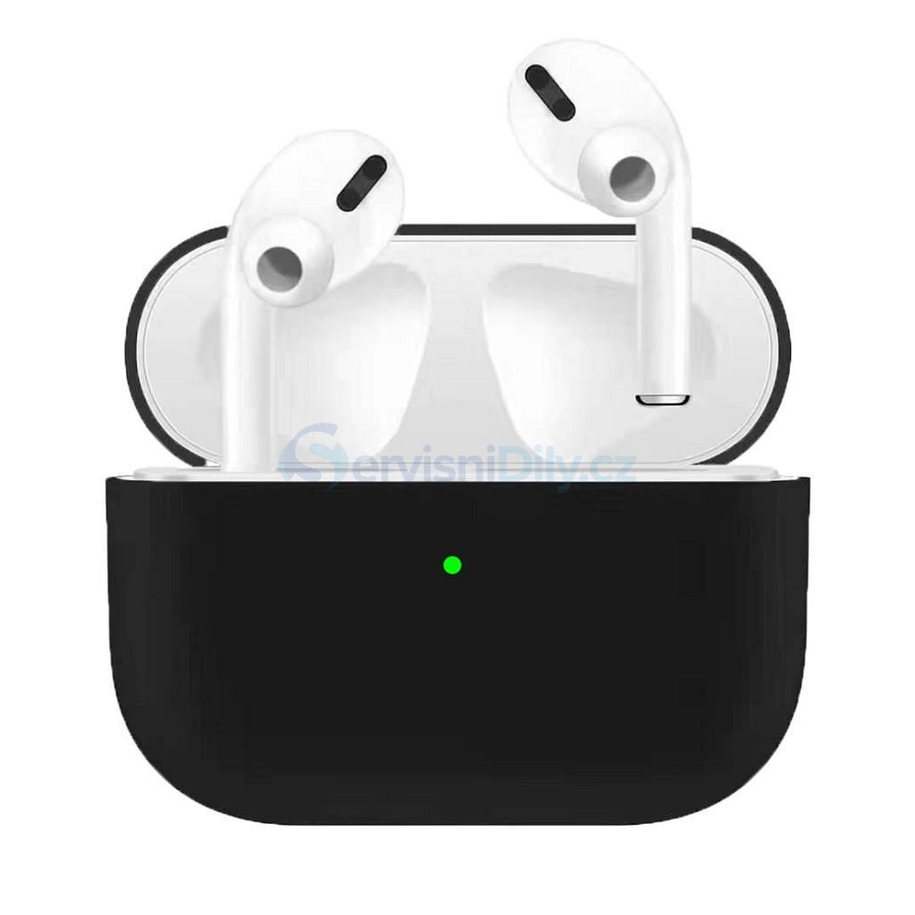 Apple Airpods Pro ochranný kryt silikonový obal na bezdrátová sluchátka  černý - AirPods - Apple, Cases, Accessories - Váš dodavatel dílu pro  smartphony