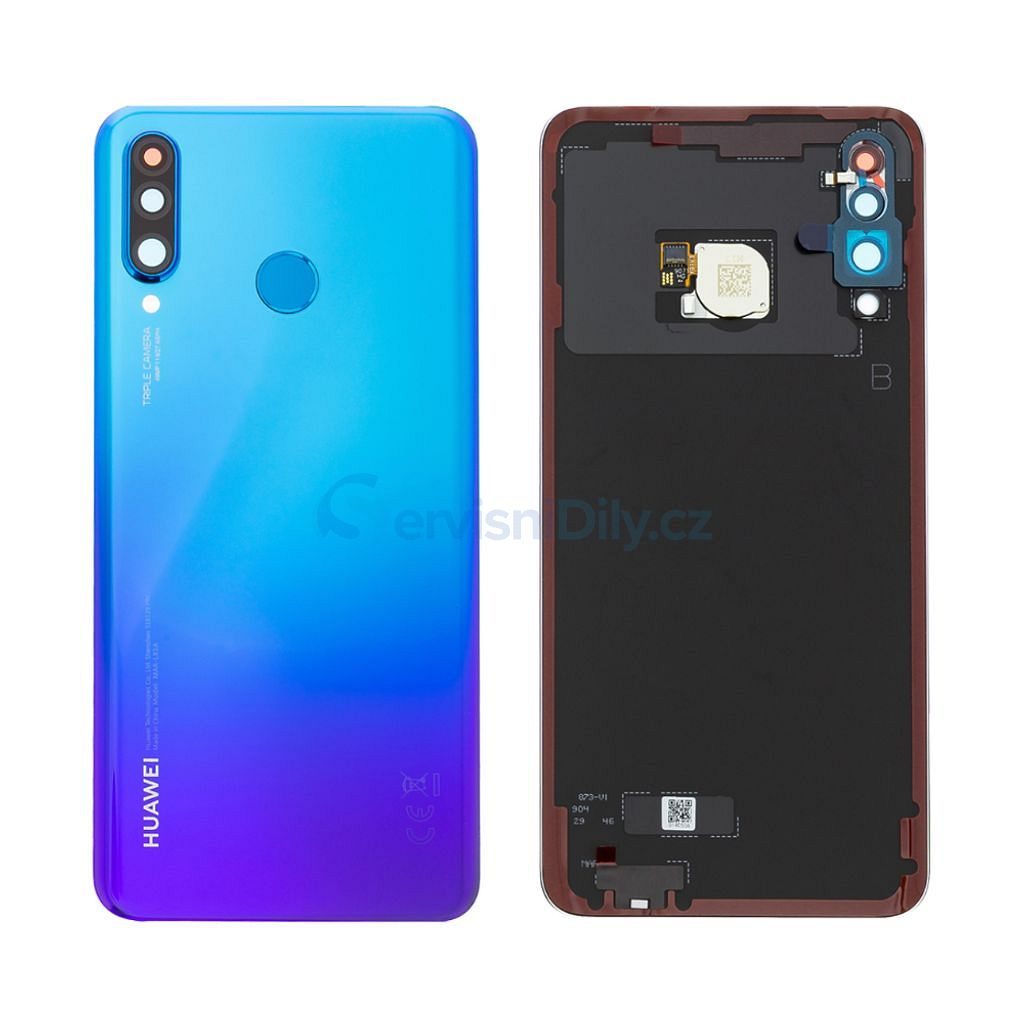 Huawei P30 Lite battery cover housing Peacock Blue (Service Pack) - P30 lite  - P, Huawei, Spare parts - Spare parts for everyone