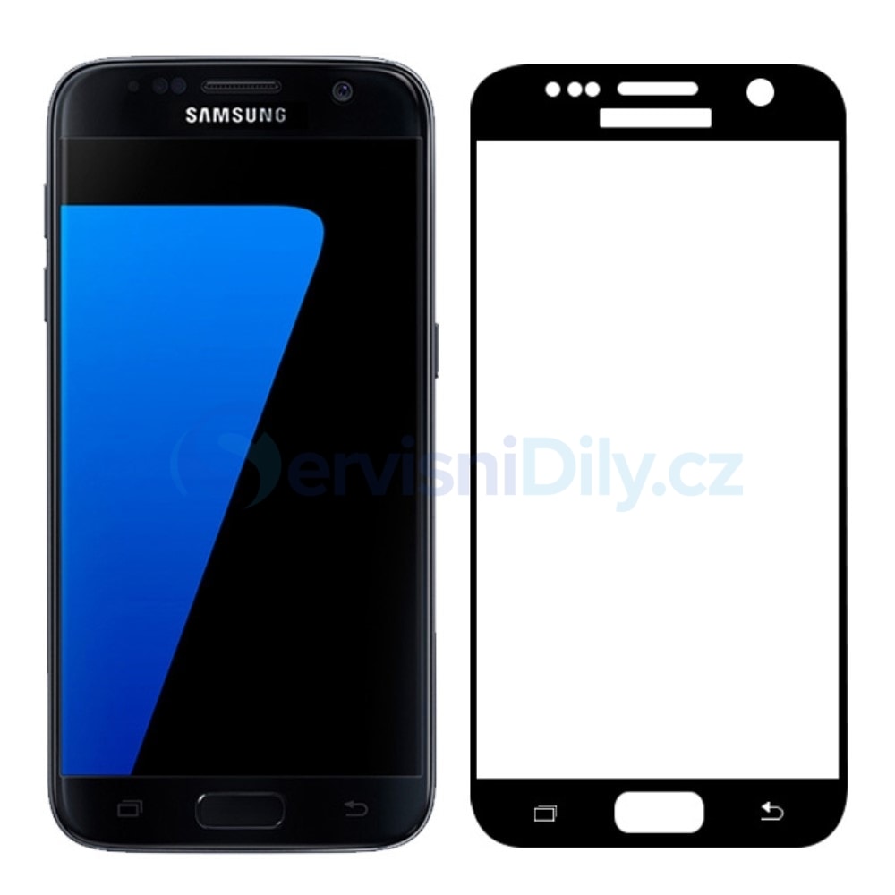 Samsung Galaxy S7 Ochranné 3D tvrzené sklo černé G930F - Samsung - Tempered  Glass, Accessories - Spare parts for everyone