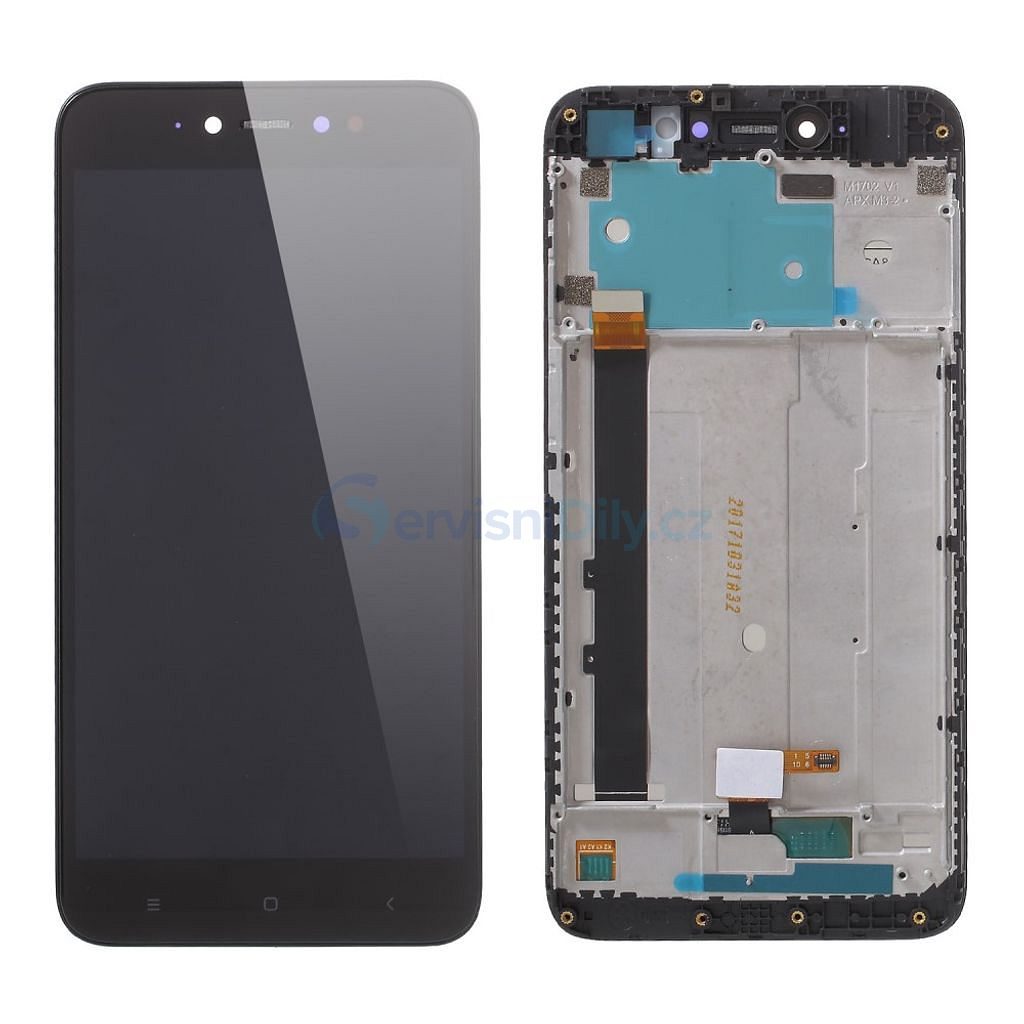 Xiaomi Redmi Note 5A Prime LCD dotykové sklo černé komplet přední panel  včetně rámečku - Redmi Note 5A Prime - Redmi Note, Xiaomi, Servisní díly -  Váš dodavatel dílu pro smartphony