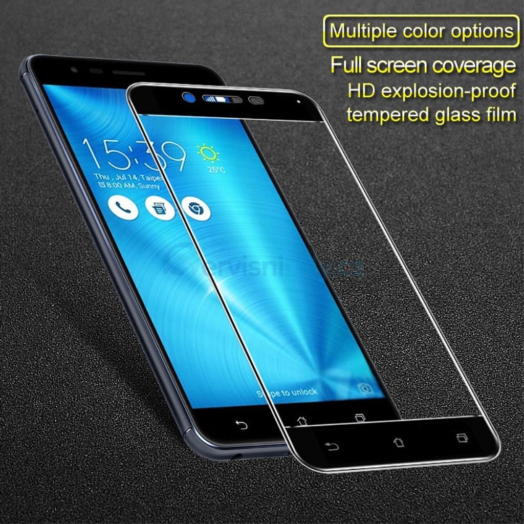 Asus Zenfone 3 Max ZC553KL ochranné tvrzené sklo 3D černé - Ochranná skla -  Příslušenství - Váš dodavatel dílu pro smartphony