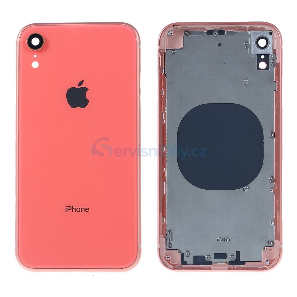 Apple iPhone XR battery Housing cover frame Orange coral - iPhone XR -  iPhone, Apple, Spare parts - Spare parts for everyone