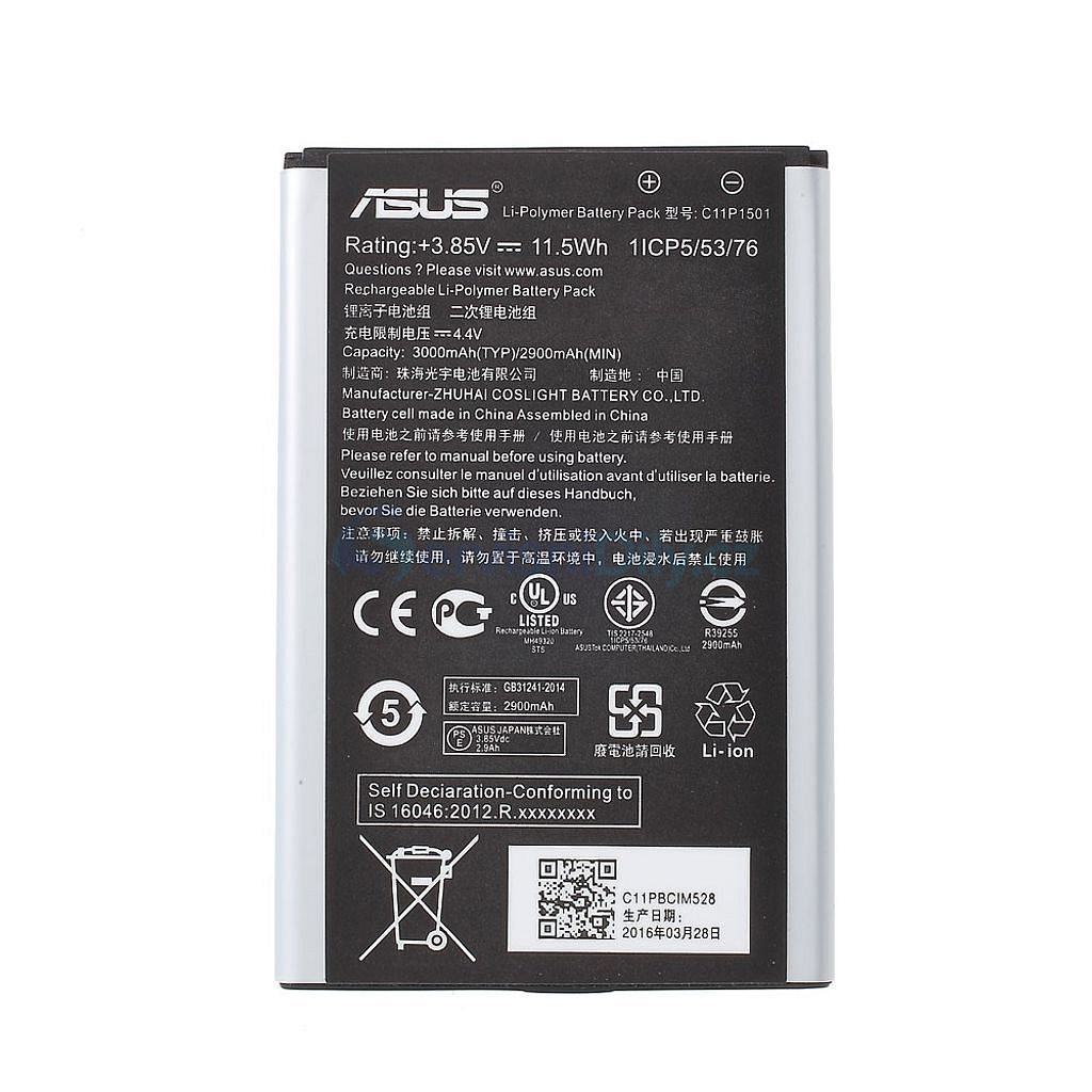 Asus Zenfone 2 Laser Battery ZE600KL ZK601KL ZE550KL ZE551KL C11P1501 US  Ver. ZD551KL - Zenfone - Asus, Spare parts - Spare parts for everyone