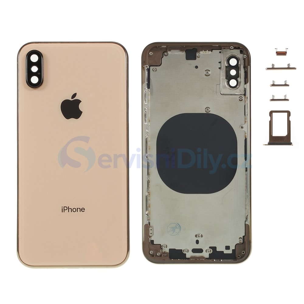 Apple iPhone XS battery Housing cover frame Golden - iPhone XS - iPhone,  Apple, Spare parts - Spare parts for everyone