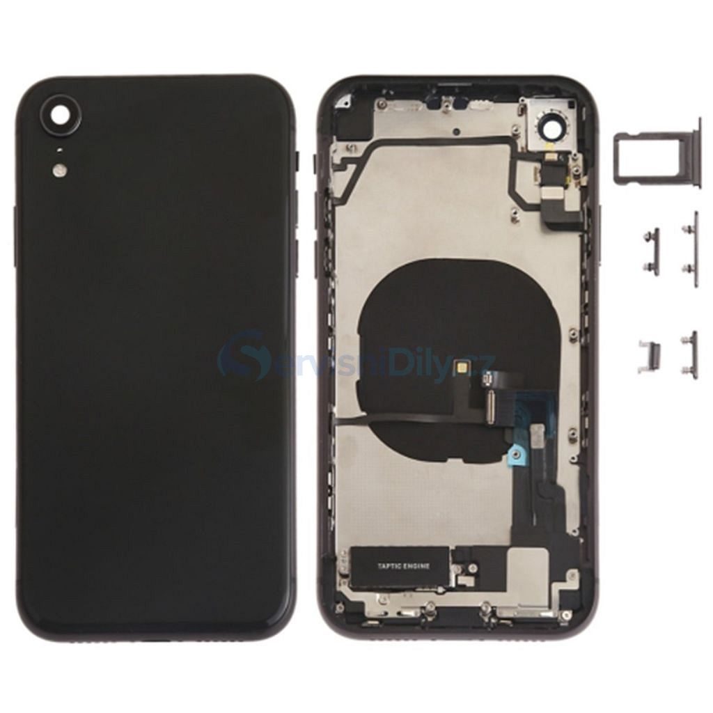 Apple iPhone X Black Housing Frame Back Cover OEM Small Parts Battery