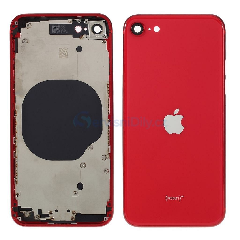 Apple iPhone SE 2020 battery Housing cover frame Red - iPhone SE (2020) -  iPhone, Apple, Spare parts - Spare parts for everyone