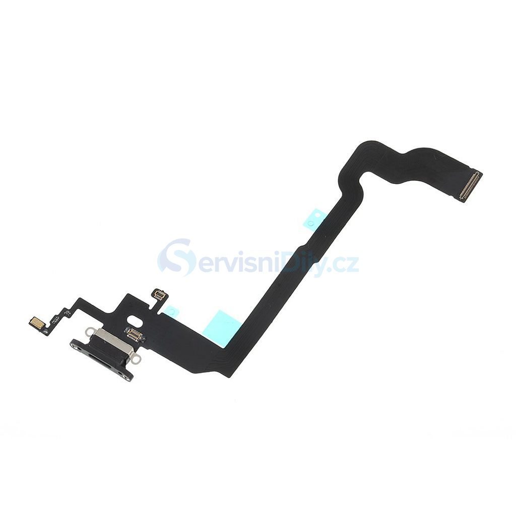 Apple iPhone X dock charging connector mic flex Black - iPhone X - iPhone,  Apple, Spare parts - Spare parts for everyone
