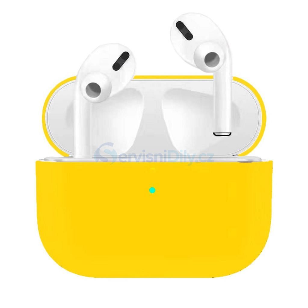 Apple Airpods Pro ochranný kryt silikonový obal na bezdrátová sluchátka  žlutý - AirPods - Apple, Cases, Accessories - Váš dodavatel dílu pro  smartphony