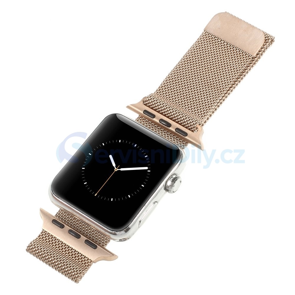 Apple Watch 42mm 44MM pásik kovový Milanese Loop Milánsky ťah bronzová - Apple  Watch - Remienky pre Smart Watch, Príslušenstvo - Váš dodavatel dílu pro  smartphony