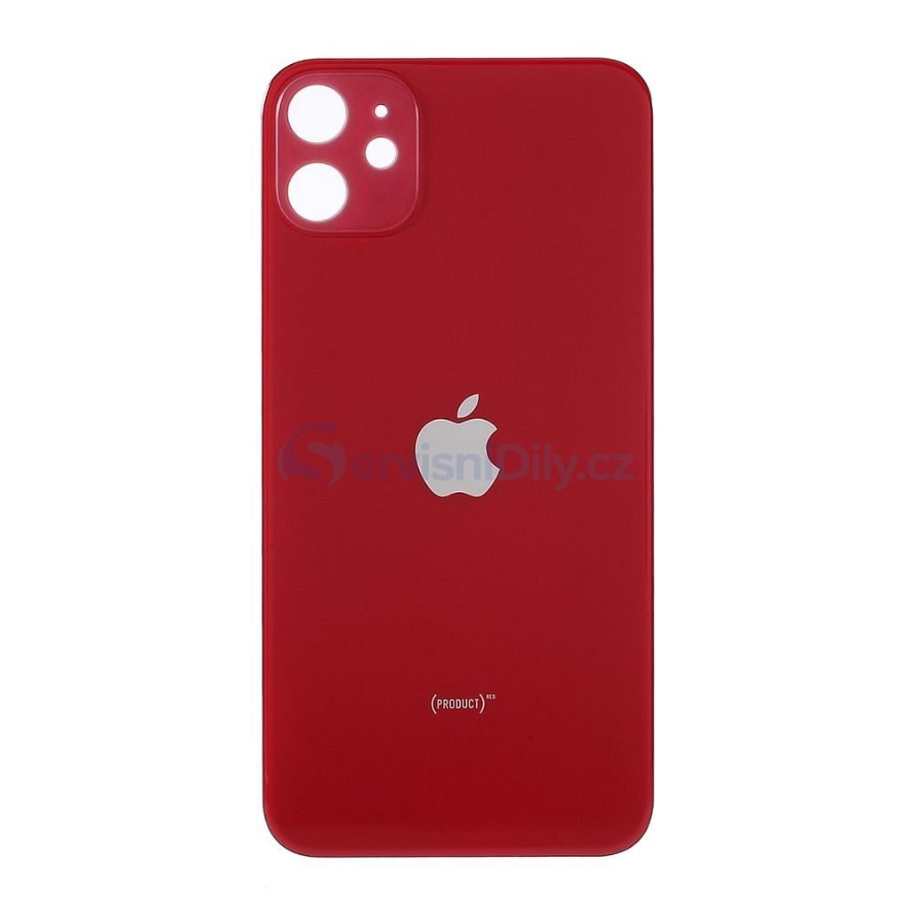 Apple iPhone 11 zadní kryt baterie červený s větším otvorem pro kameru RED  - iPhone 11 - iPhone, Apple, Servisní díly - Váš dodavatel dílu pro  smartphony