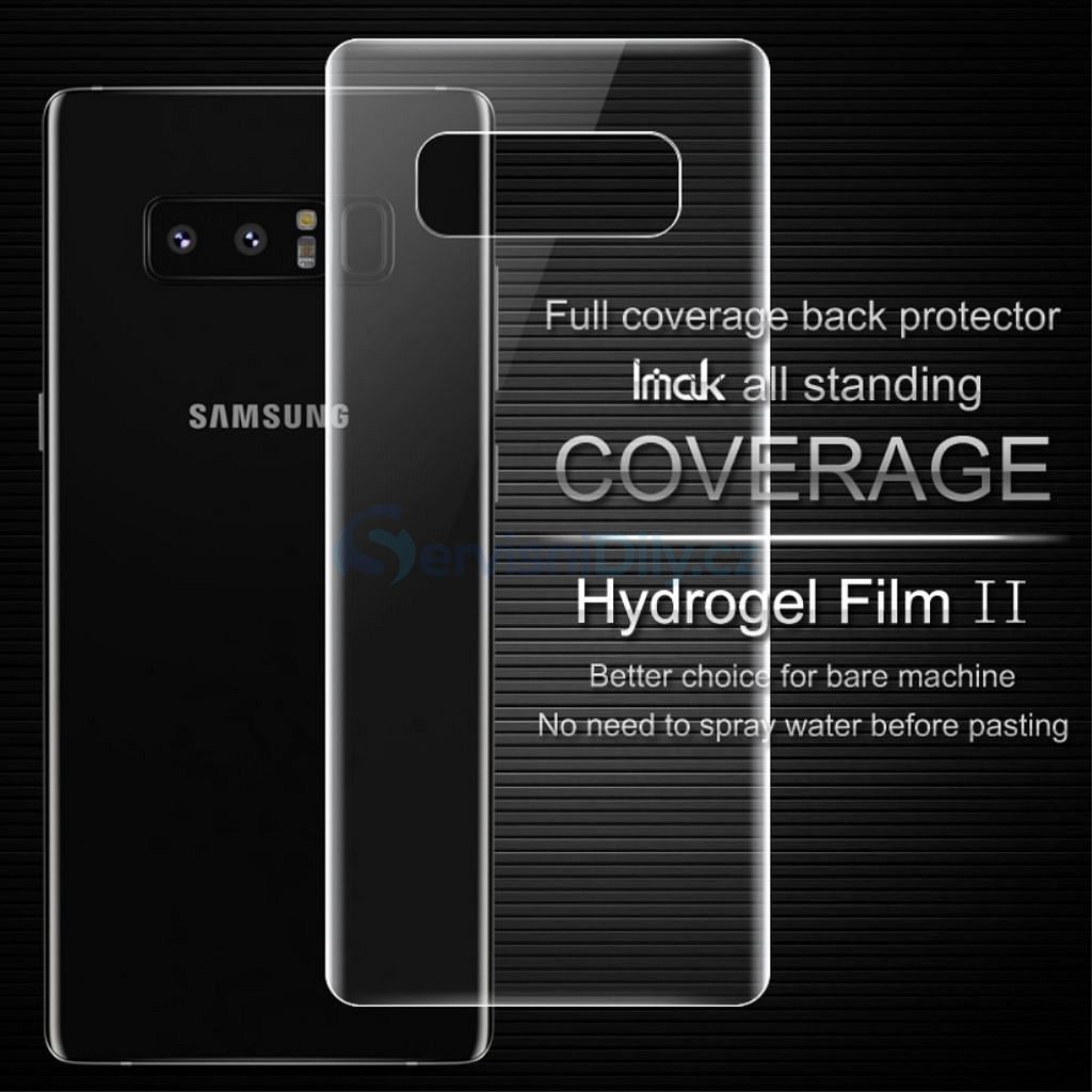 Samsung Galaxy Note 8 IMAK Ochranná transparentní Hydrogel folie na zadní  kryt baterie - Samsung - Ochranné folie, Příslušenství - Váš dodavatel dílu  pro smartphony