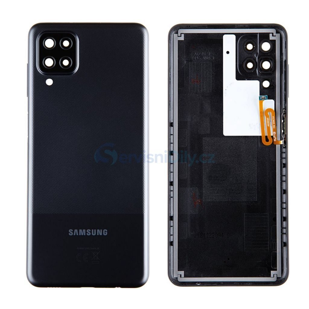 Samsung Galaxy A12 battery cover housing Black A125 (Service Pack) - A12  (SM-A125F) - Galaxy A, Samsung, Spare parts - Spare parts for everyone