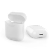 Apple Airpods ochranný kryt silikonový průhledný obal na beztrádová sluchátka transparentní