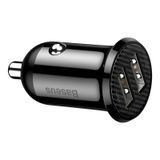 Nabíjecí adaptér do auta Baseus Grain Pro 24W, 2.4A, 2x USB-A (černý)