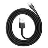 USB-A na Lightning kabel Baseus Cafule 18W, 2.4A, 1m (šedý)